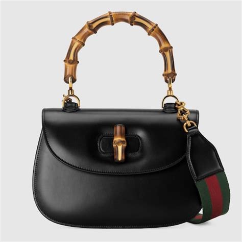 gucci bamboo daily bag midium|Gucci Bamboo 1947 medium top handle bag.